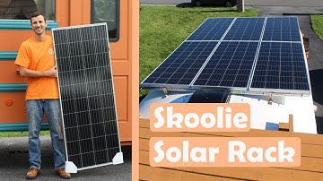Mounting Solar Panels on our Skoolie! | BUS BUILD EPISODE 17