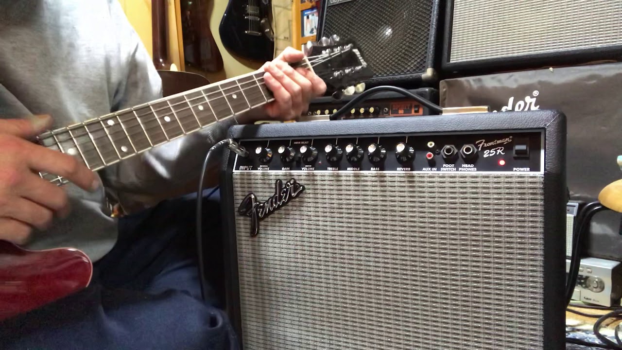新潟上越4000円で購入したfender amp frontman 25Rを7000円のBlitz335