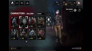 I have all the killers in dead by daylight ￼ mobile