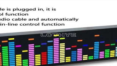 LOTHYE RGB Rhythm LED Stereo Music Spectrum Pickup Electronic Clock Voice Control Level Indicator VU