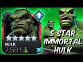 5 Star Rank 3 Immortal Hulk Gameplay - PLEASE BUFF HIM KABAM!!! - Marvel Contest of Champions