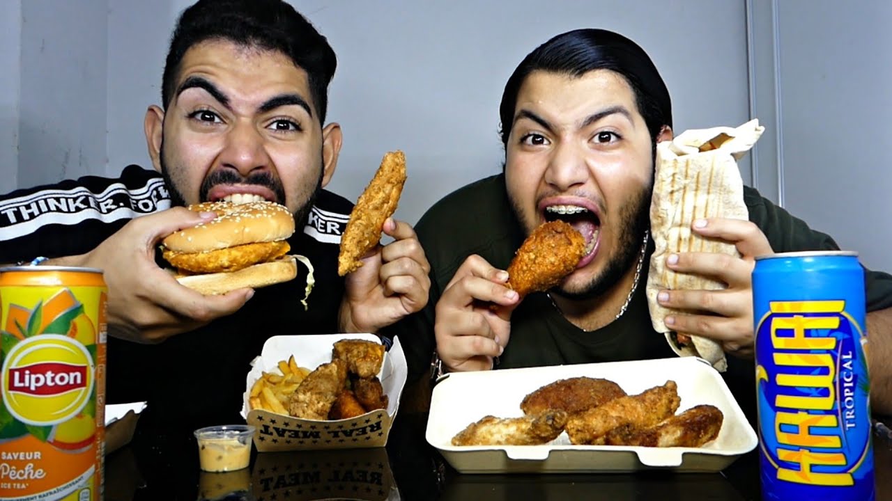 DÉGUSTATION D'UN CHIKEN BURGER + BUCKET TENDERS/WINGS !! 🍔🍗