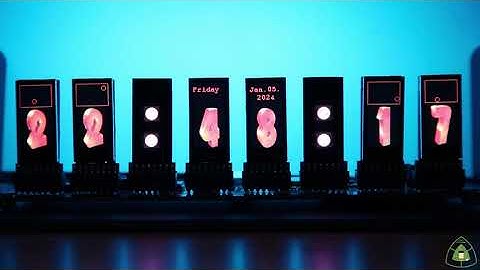 [Clock][V2] Clock display with 6 LCDs and led WS2812b