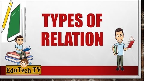 TYPES OF RELATIONS