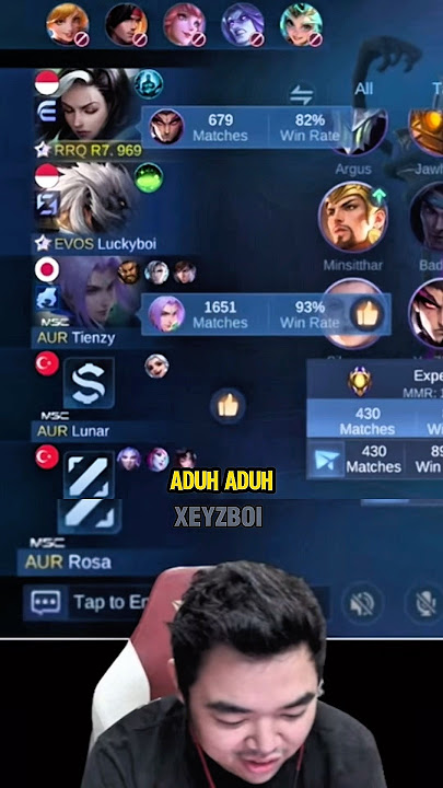 KESERUAN MAIN BARENG PLAYER AURORA TURKI #mobilelegends #rrqr7