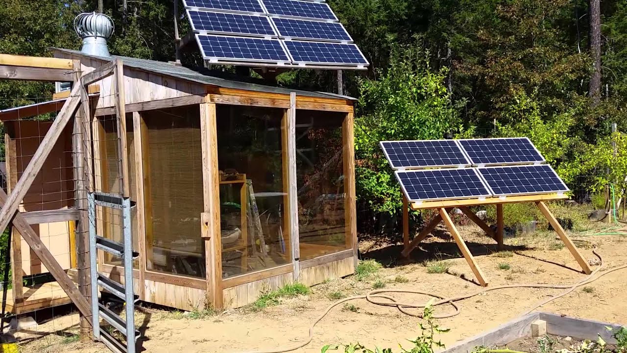 Why a solar shed remote from the house. - YouTube