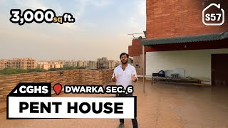 Penthouse for sale in Dwarka | 3 BHK Flat with roof rights for Sale in Dwarka | BRS SHOW S57