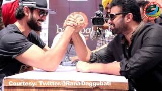 Rana Daggubati-Prabhas arm wrestle, who do you think won?