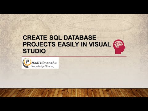 How to create a sql database project from a database