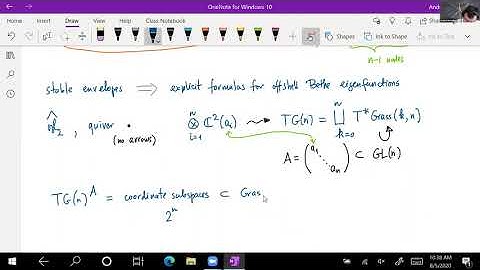 Lecture 12 of the lecture course by Andrei Okounkov