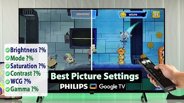 4K Philips Google TV Best Picture Settings!