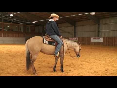 Doug Allen instructs a reining young rider (TRAILER)