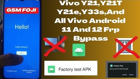 Vivo Y21A,Y21T, Y21e, Y16 ,Y33s,Y02,Y01 Android 11 ,12, Frp Bypass Without Pc 2023| All Vivo frp