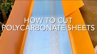 How To Cut Polycarbonate Sheets, Cutting Twinwall Polycarbonate, Home D.I.Y