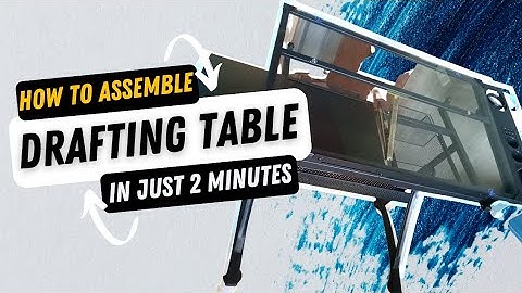 How to Assemble a Drafting Table in just 2 minutes | Fast Forward Video
