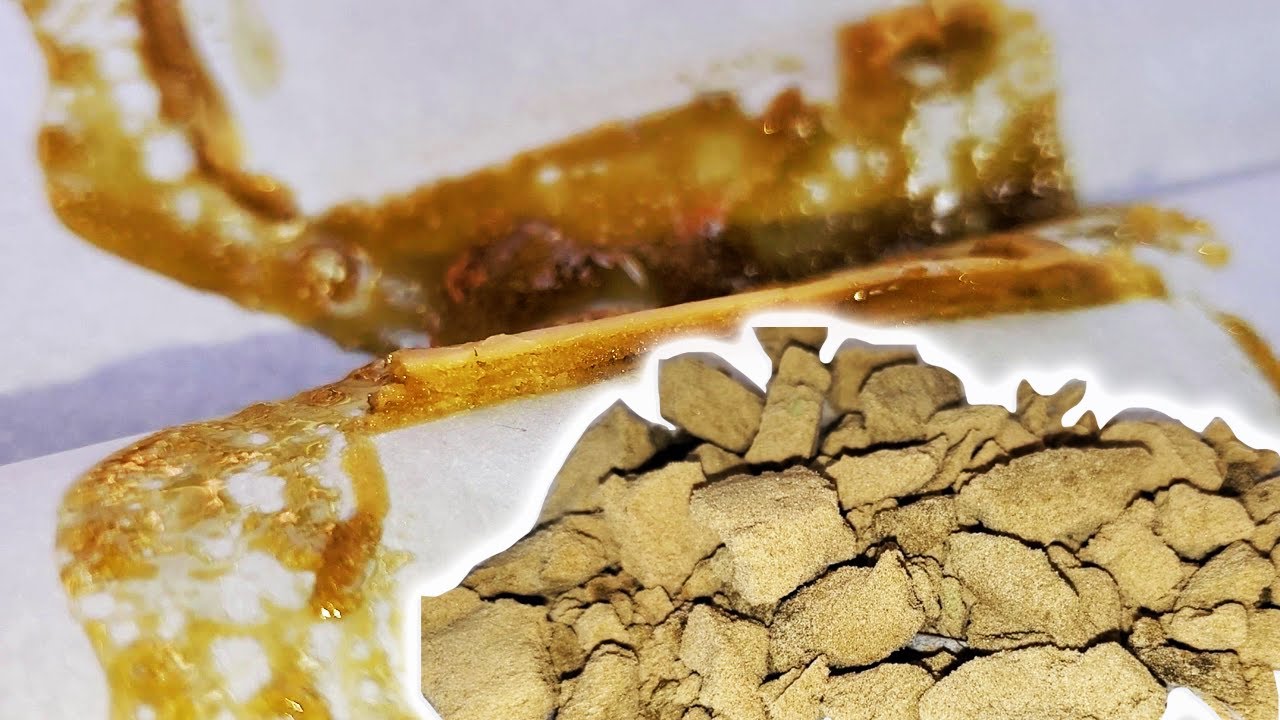 Squashing, Gathering and Smoking Vanilla Kief Rosin