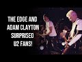 THE EDGE and ADAM surprised at U2 FANS COVER SHOW