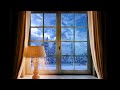 Winter Ambience | winter window snow scene, Blizzard Sounds for Sleep and Relaxation