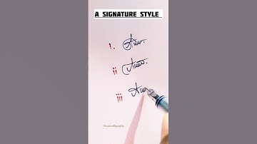 A letter signature style ♥️ #short