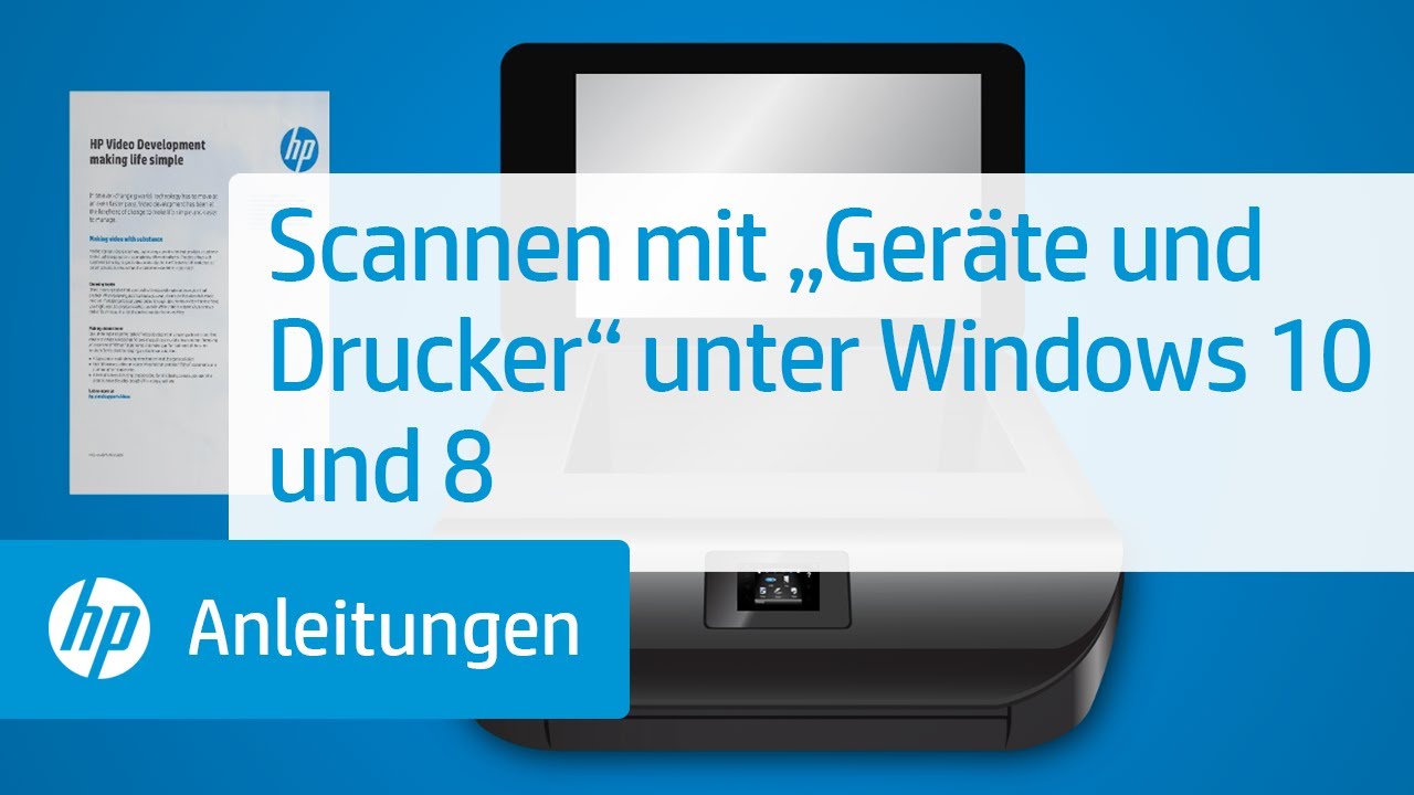 Update New Scannen mit „Geräte und Drucker“ unter Windows 10 und 8 | @HPSupport