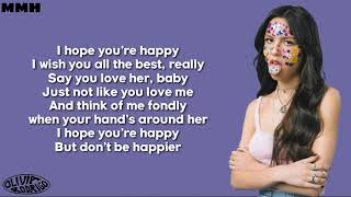 Olivia Rodrigo   happier Clean Lyrics
