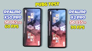 realme x50 pro vs realme x2 pro pubg test | SD 865 5G vs SD 855+ | speed test | YouTube Zion 🔥