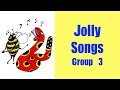 Jolly songs group 3 g u l o f b with actions and letter formation