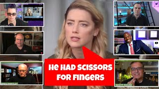 PART 2 New Reactions | Lawyers and Others React to Amber Heard's Scissorhands Answer in Interview.