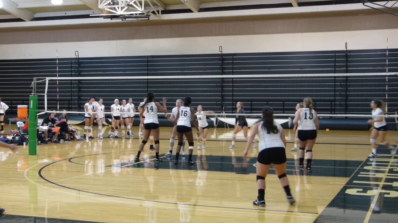 Shasta College volleyball swept by Santa Rosa - YouTube