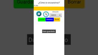 App Android ANIMO Registro de Emociones screenshot 1