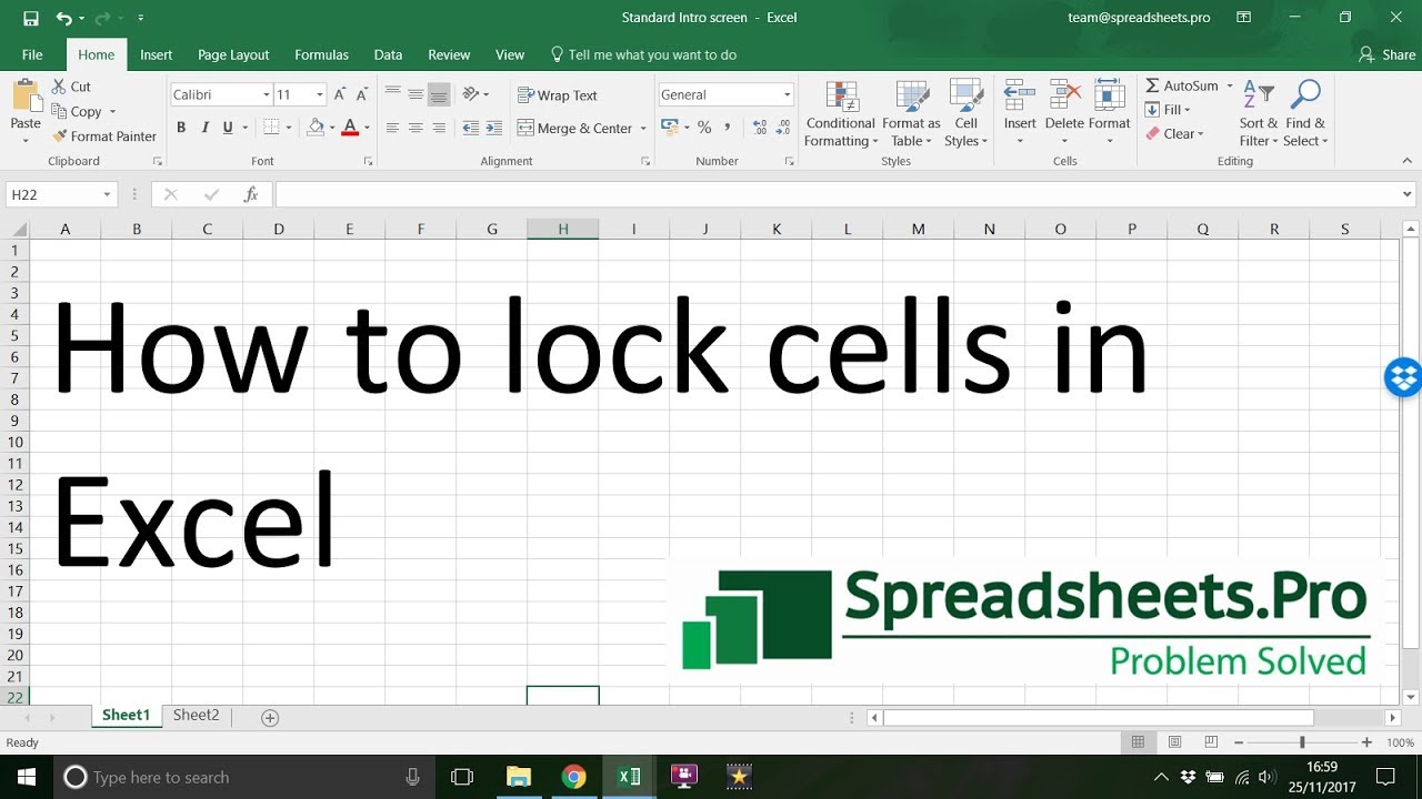 how to lock cells in excel