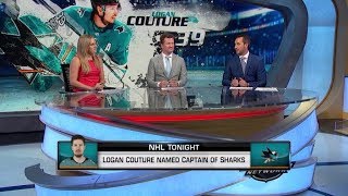 NHL Tonight:  Logan Couture named captain of San Jose Sharks  Sep 12,  2019