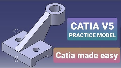Catia V5 Practice Model |Catia Part Design for Practice