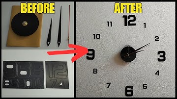 3D Wall Clock DIY Installation from China Aliexpress - Step By Step
