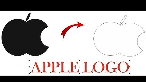 How to make apple logo in Coreldraw #coreldraw #apple #video