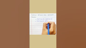 Subtraction of Polynomials, Horizontal Method #shorts