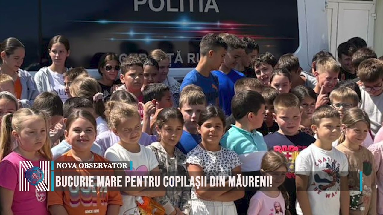 BUCURIE MARE PENTRU COPILAȘII DIN MĂURENI! 