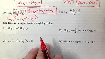 Expanding and Condensing Logs