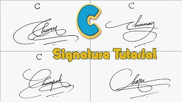 Unique C Signature Style | Beautiful Signature Style | #signature #handwriting 