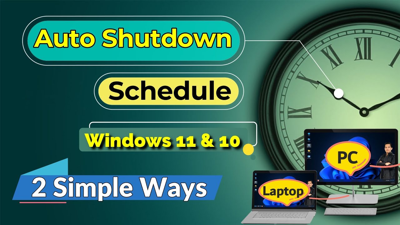 ปิดเครื่อง windows 10  New  How to Schedule Auto Shutdown in Windows 11 - Easy like ABC