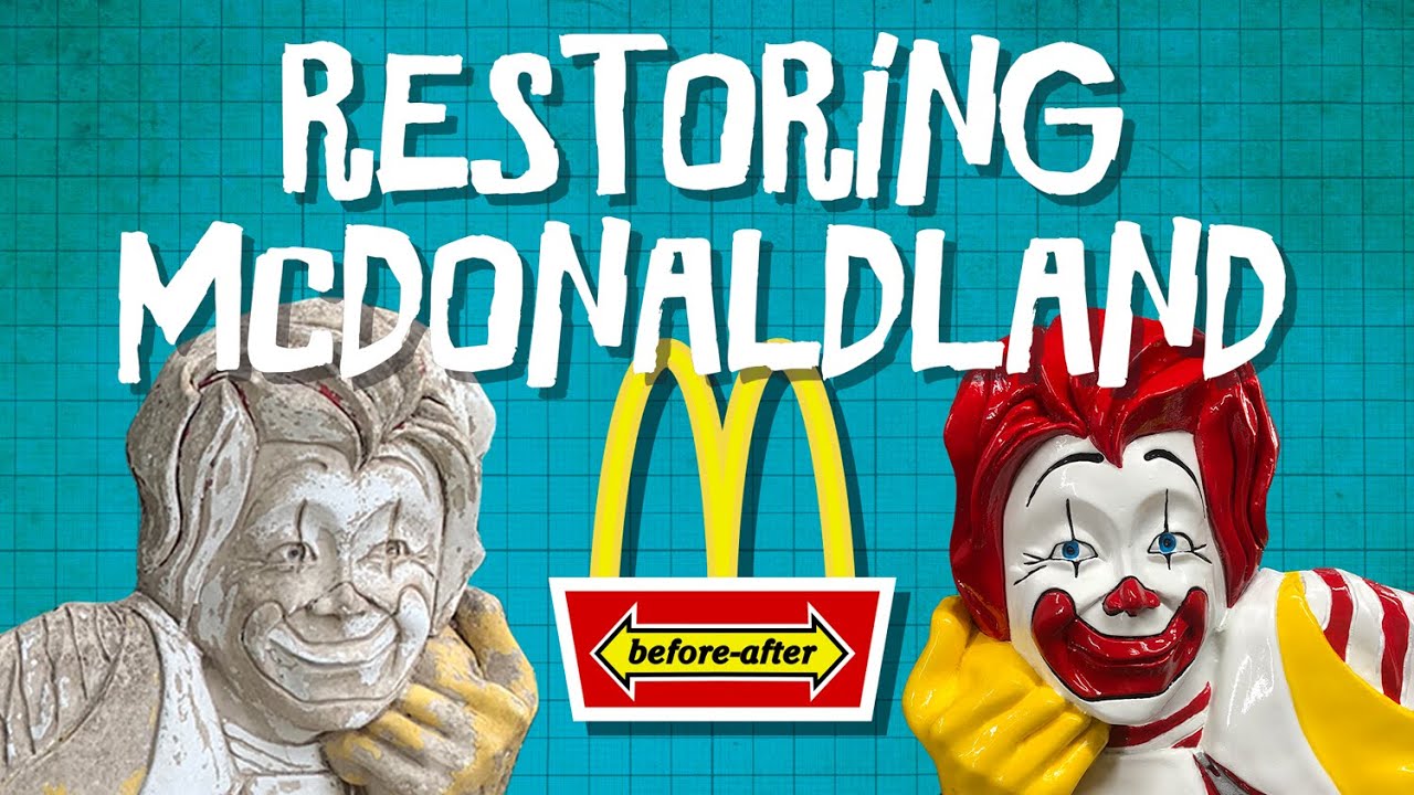 McDonald's / アクリルプレート McDonaldland Ronald McDonald 1972 fiberglass wall plaque