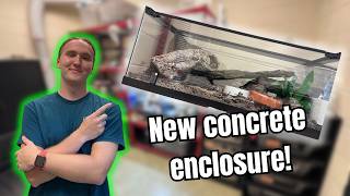 Building a Custom Concrete Encloser For My Leopard Gecko.