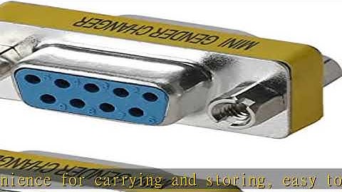 WOVTE DB9 Female to Female Mini Gender Changer Coupler Adapter Connector Pack of 2