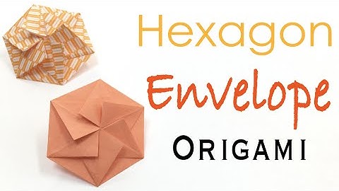 Hexagon Shape Envelope Origami Paper - Origami Kawaii〔#037〕