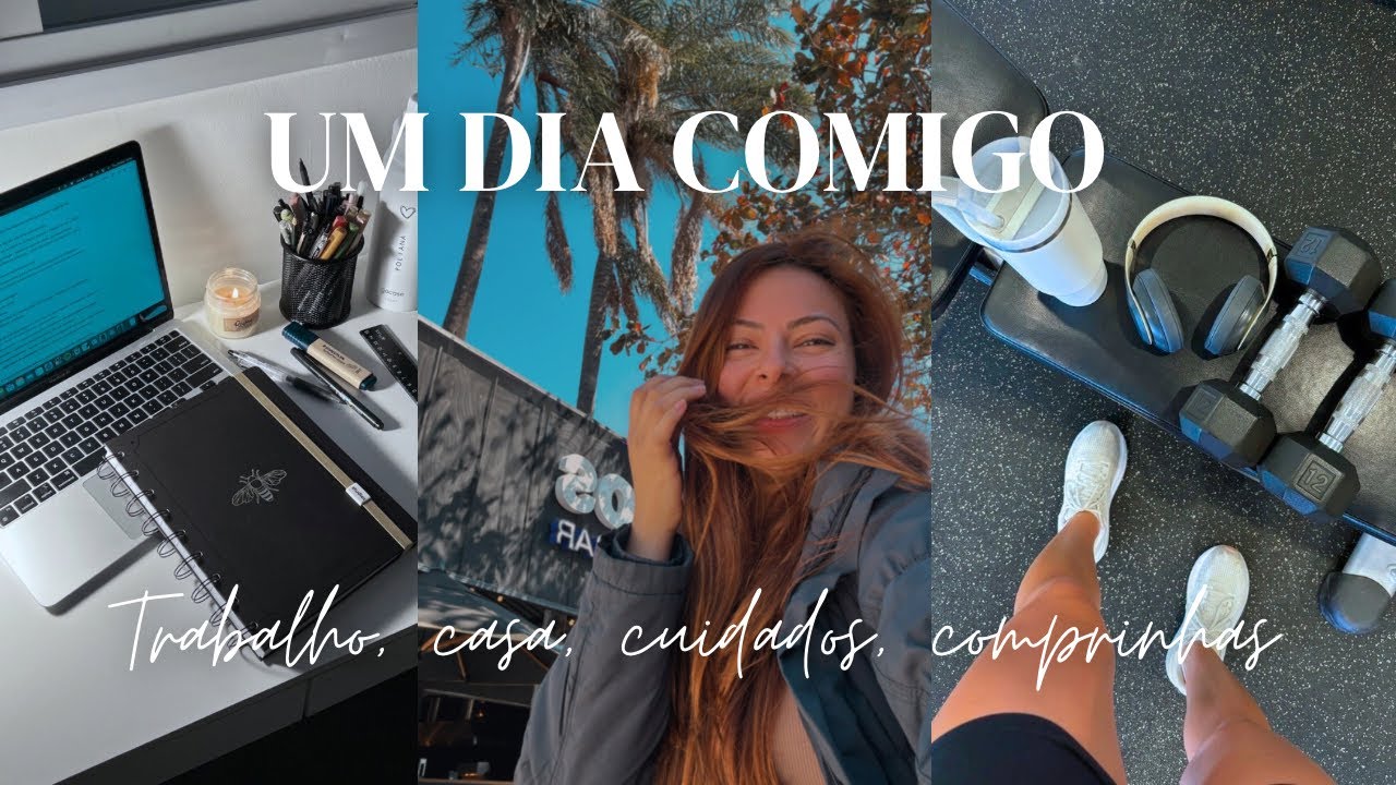 Vlog: autocuidado, academia, casa, papelaria e trabalho