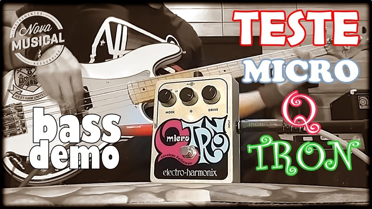 Micro Q Tron EHX Envelope Filter Testing on Bass Guitar - YouTube