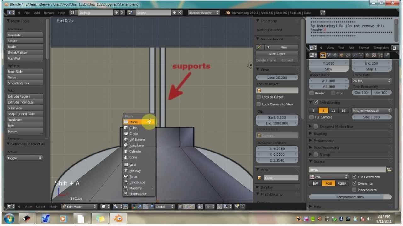 Modeling the Low LOD for a Chinese Lantern