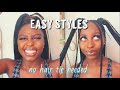 Hairstyles for Knotless Braids | Step by Step Hairstyle Tutorial | Knotless Braids