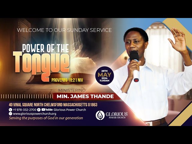 Glorious Power Church Sunday Service || Power of the Tongue