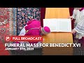 Funeral Mass For The Repose Of The Soul Of Pope Emeritus Benedict XVI Jan 5 2023 Funeral Mass For The Repose Of The Soul Of Pope Emeritus Benedict XVI Jan 5 2023